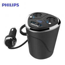 飞利浦(Philips)DLP2029车载手机充电器 多功能品牌双USB车载点烟器充电器