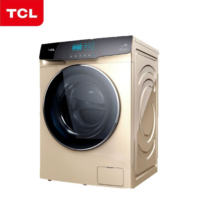 TCL XQGM100-14307BD 10公斤大容量 全自动免污滚筒洗衣机 变频洗烘一体洗衣机 10公斤 流沙金